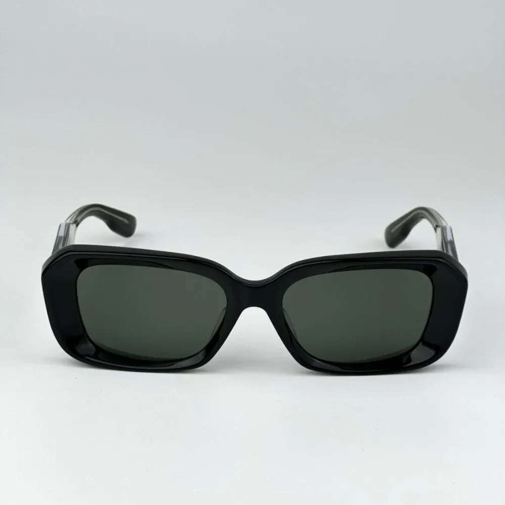 NEW Gucci GG1531SK 001 Black Grey Unisex Rectangle Sunglasses GG 1531SK - Picture 2 of 12